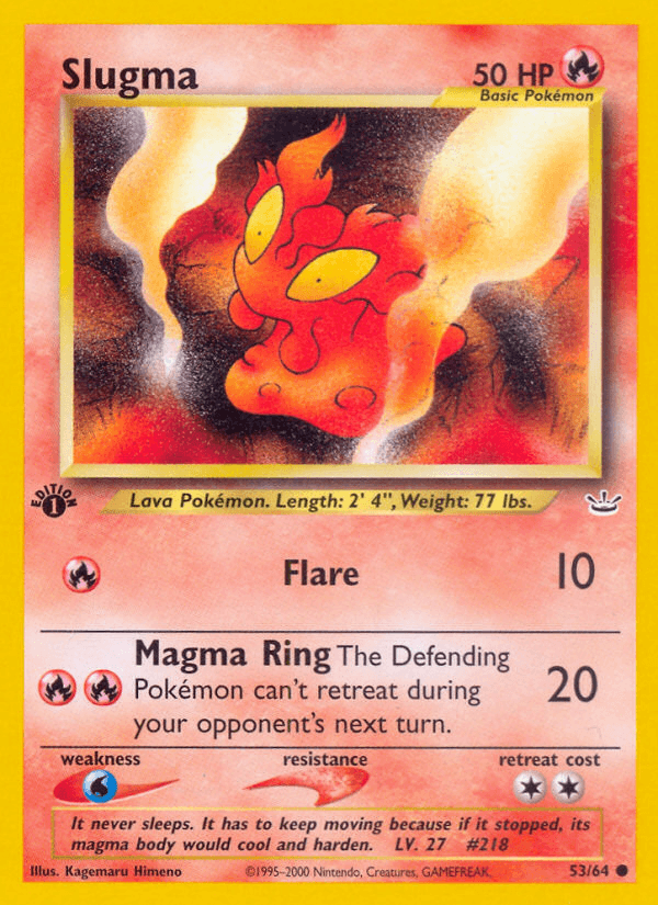 Carta Pokémon Slugma 53