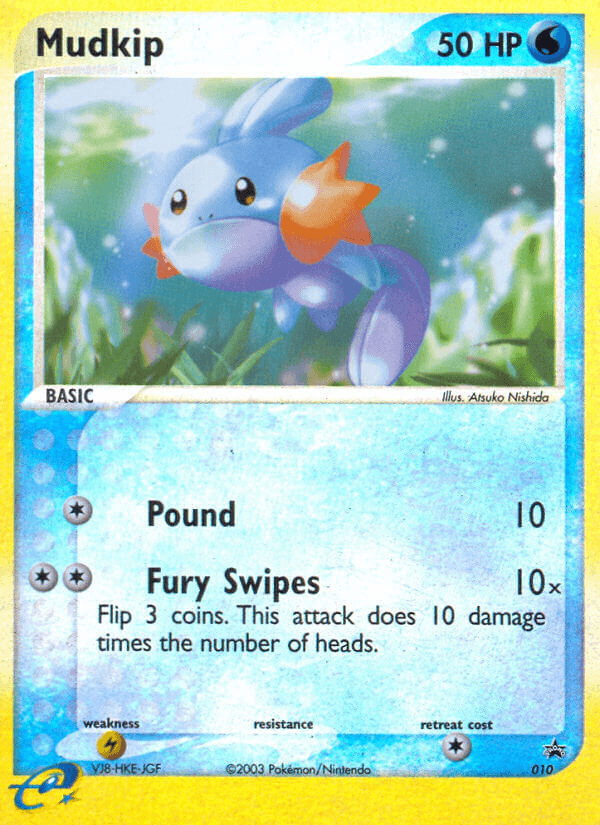 Carta Pokémon Mudkip 10