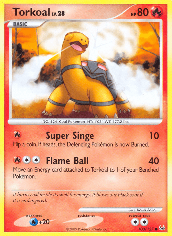 Carta Pokémon Torkoal 100