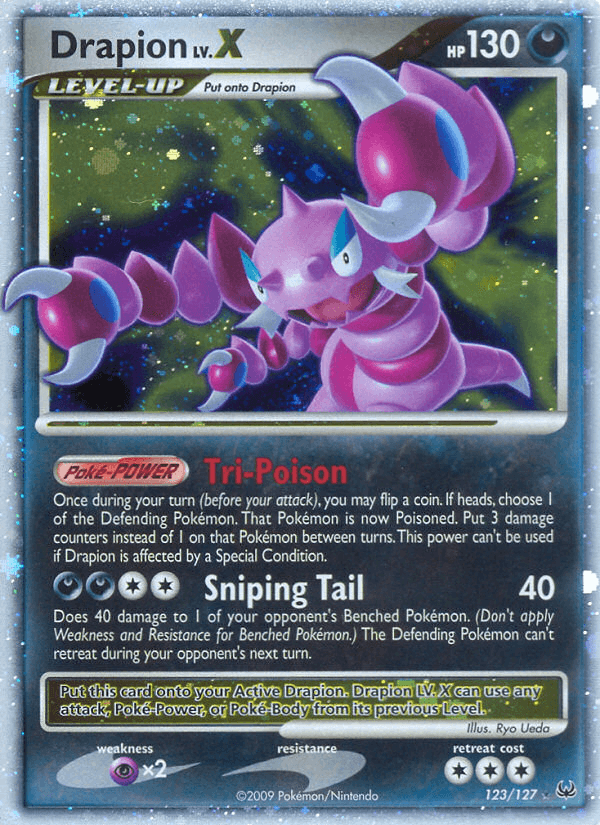 Carta Pokémon Drapion LV.X 123