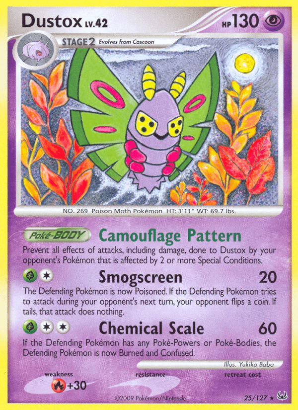 Carta Pokémon Dustox 25