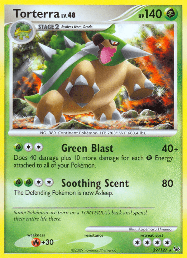 Carta Pokémon Torterra 39