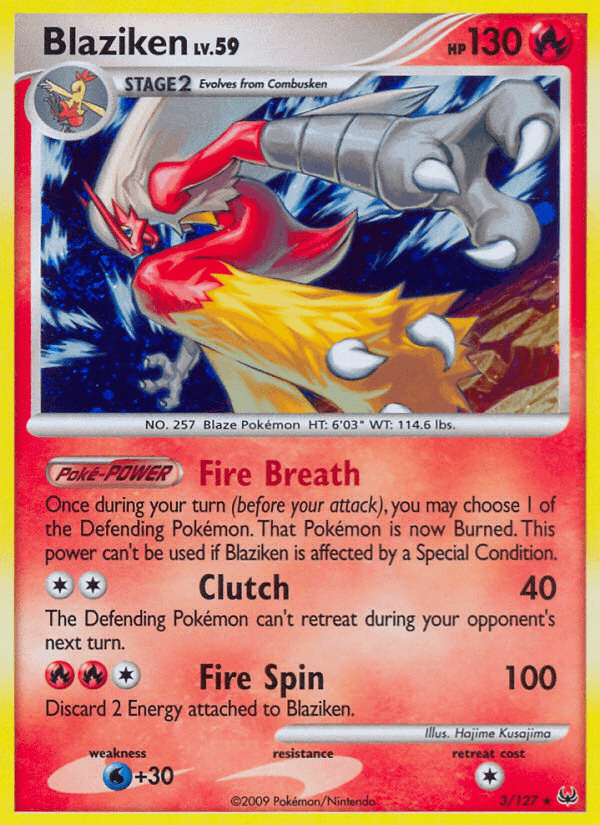 Carta Pokémon Blaziken 3