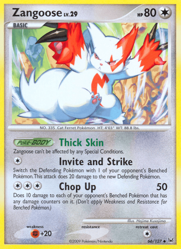 Carta Pokémon Zangoose 66