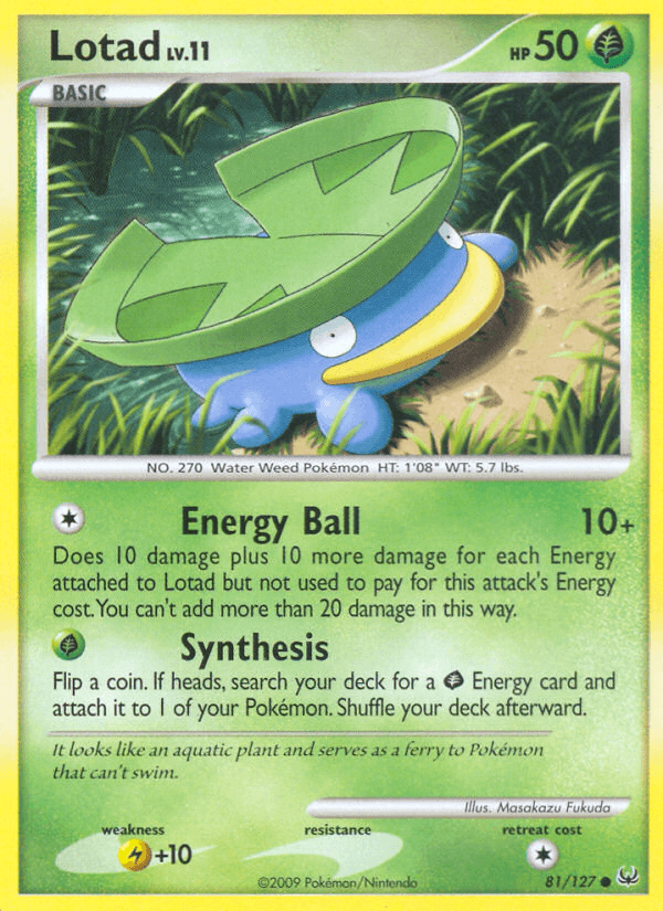 Carta Pokémon Lotad 81