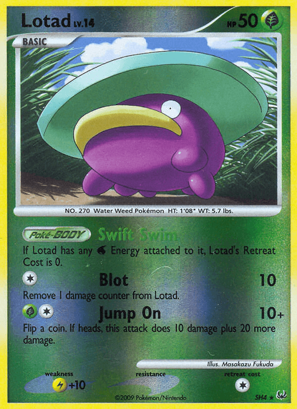 Carta Pokémon Lotad SH4