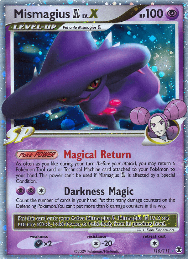 Carta Pokémon Mismagius GL LV.X 110