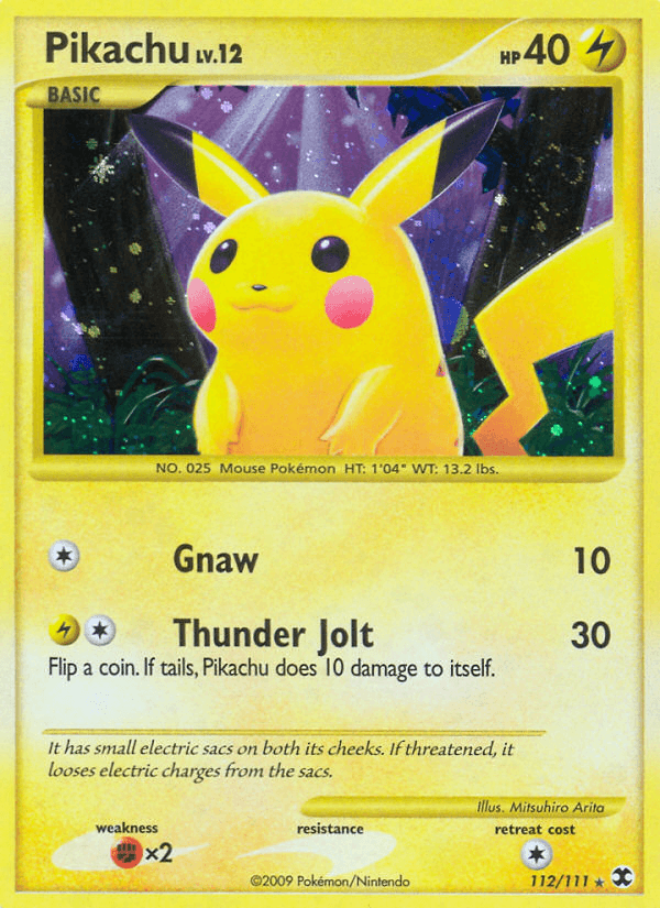 Carta Pokémon Pikachu 112 de Rising Rivals