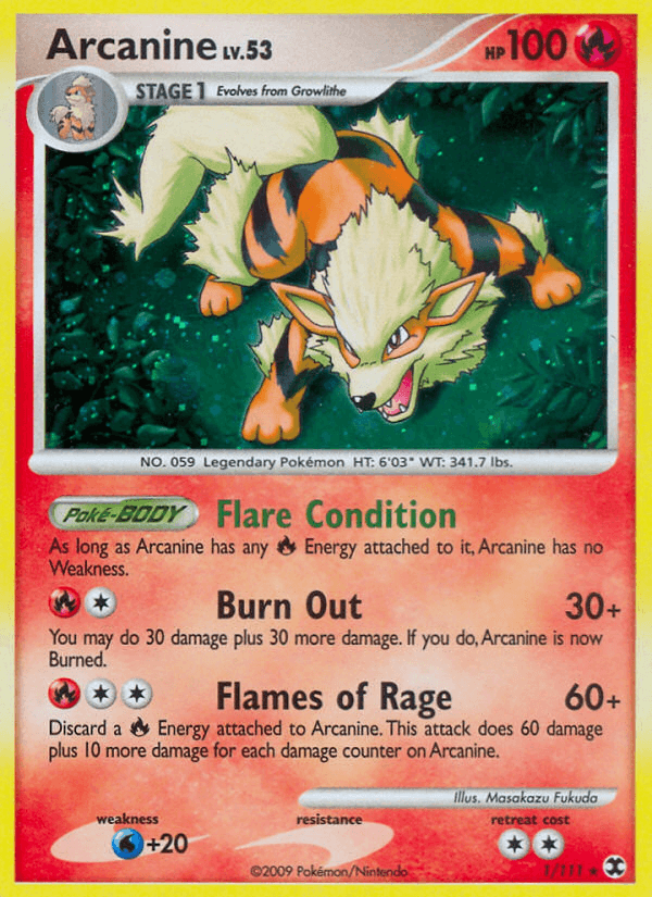 Carta Pokémon Arcanine 1