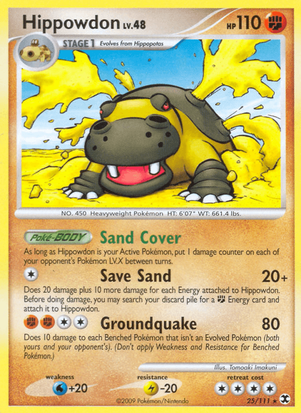 Carta Pokémon Hippowdon 25