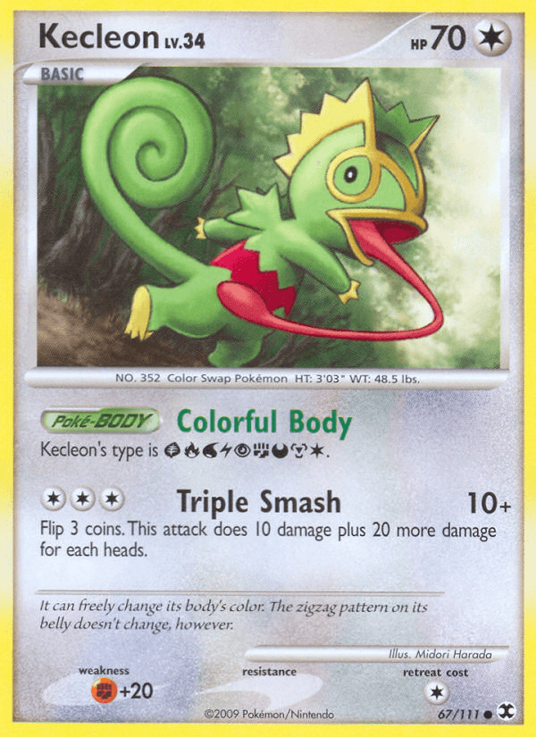 Carta Pokémon Kecleon 67