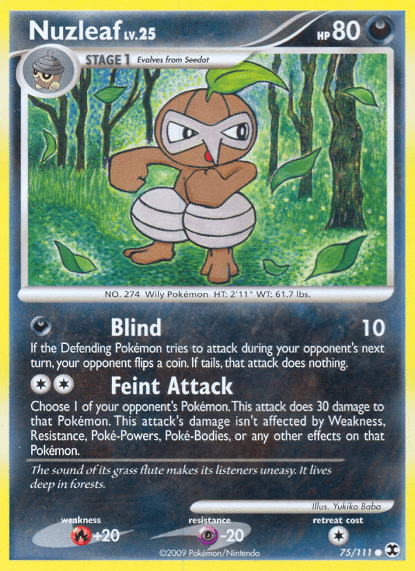 Carta Pokémon Nuzleaf 75
