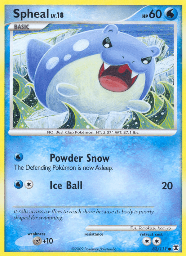 Carta Pokémon Spheal 82
