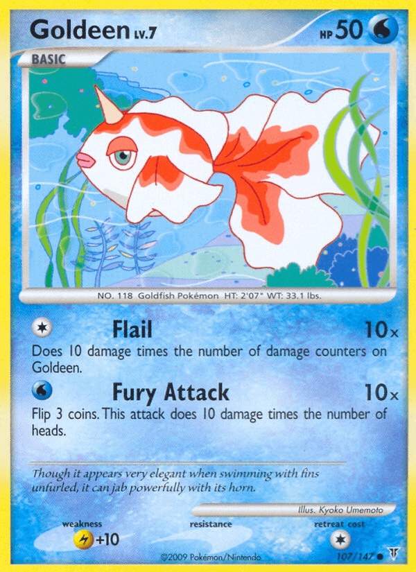 Carta Pokémon Goldeen 107