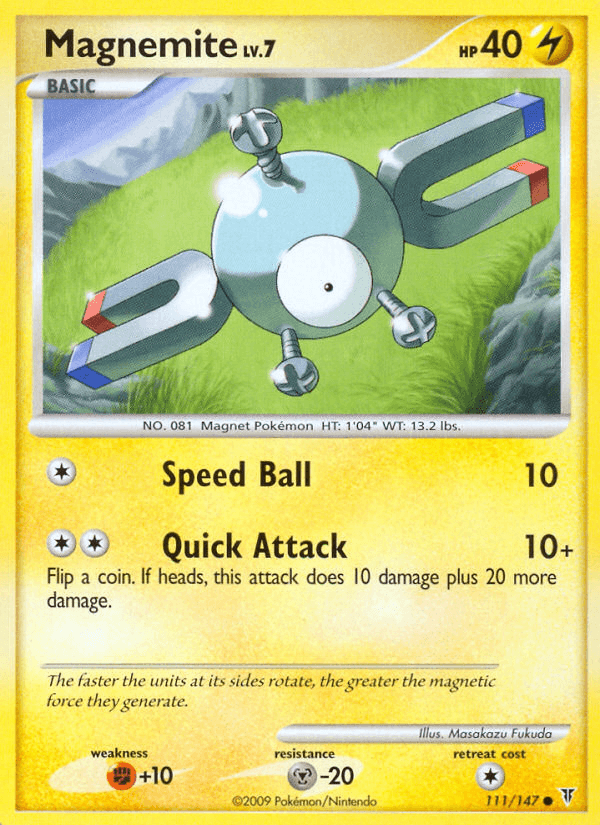 Carta Pokémon Magnemite 111 de Supreme Victors
