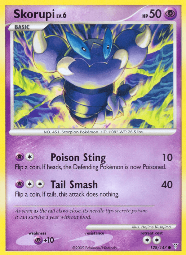 Carta Pokémon Skorupi 128