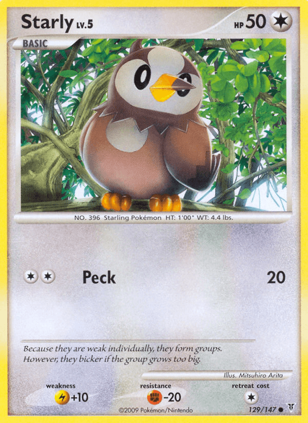 Carta Pokémon Starly 129