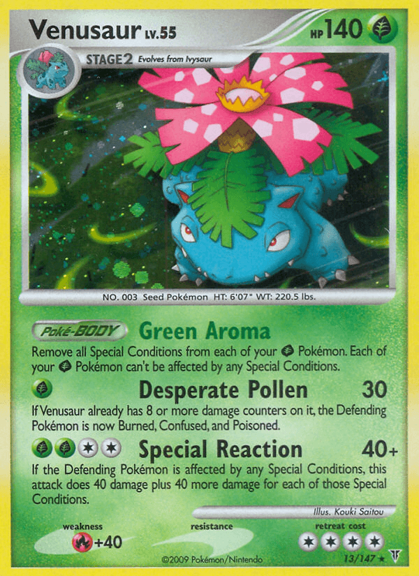 Carta Pokémon Venusaur 13 de Supreme Victors
