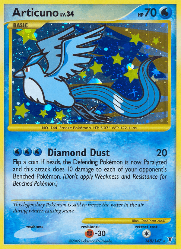 Carta Pokémon Articuno 148 de Supreme Victors