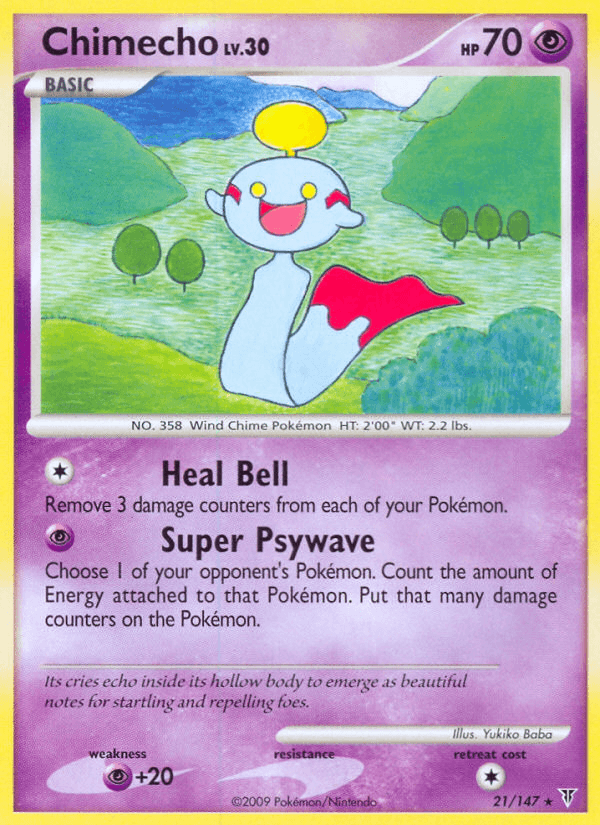 Carta Pokémon Chimecho 21