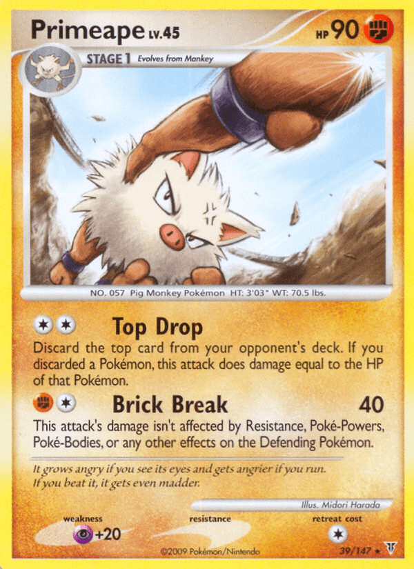 Carta Pokémon Primeape 39 de Supreme Victors