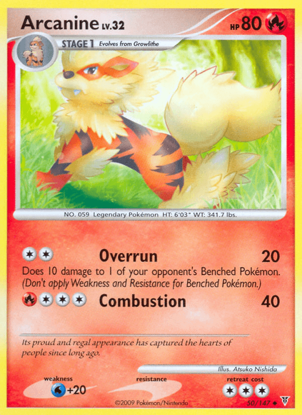 Carta Pokémon Arcanine 50 de Supreme Victors