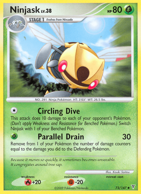 Carta Pokémon Ninjask 73