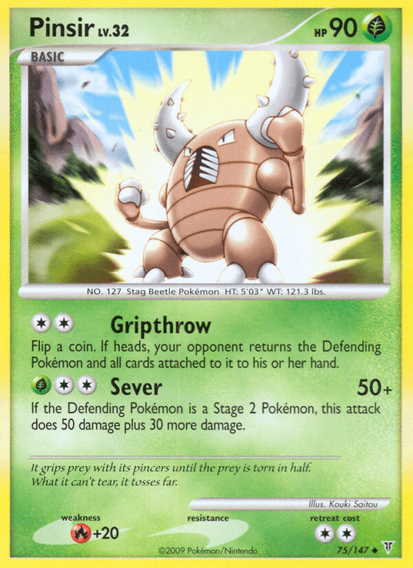 Carta Pokémon Pinsir 75 de Supreme Victors