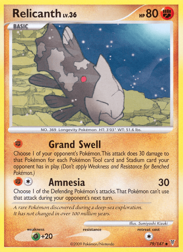 Carta Pokémon Relicanth 79