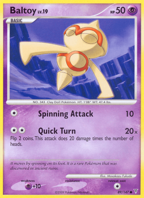 Carta Pokémon Baltoy 89