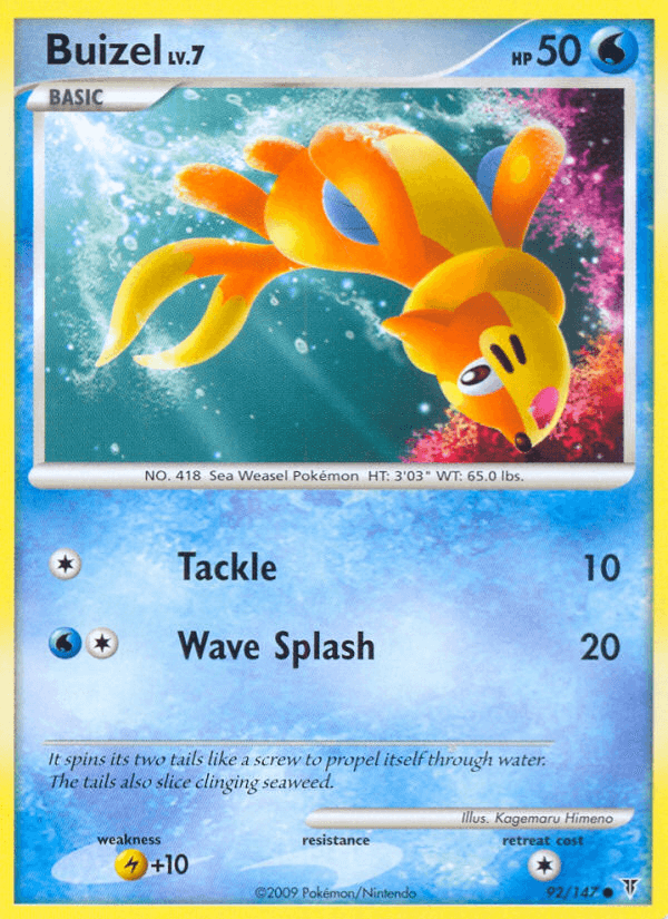 Carta Pokémon Buizel 92