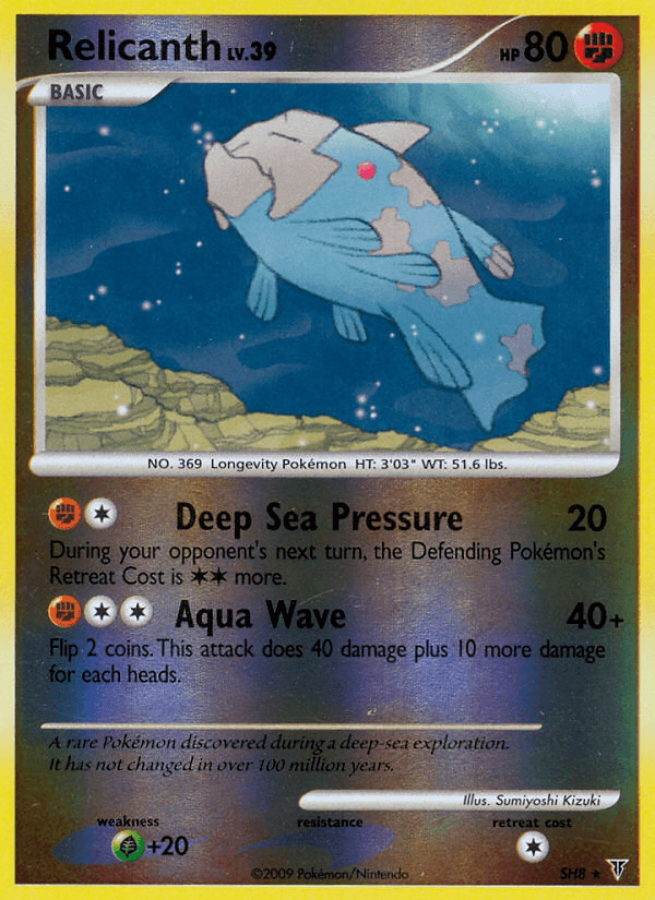 Carta Pokémon Relicanth SH8
