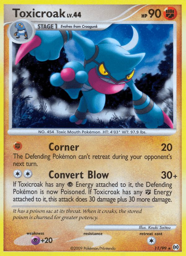 Carta Pokémon Toxicroak 11