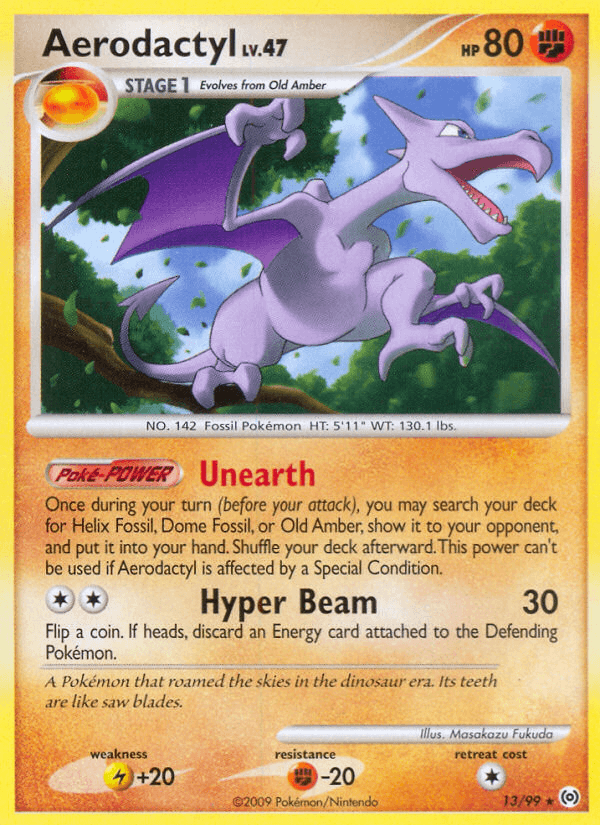 Carta Pokémon Aerodactyl 13
