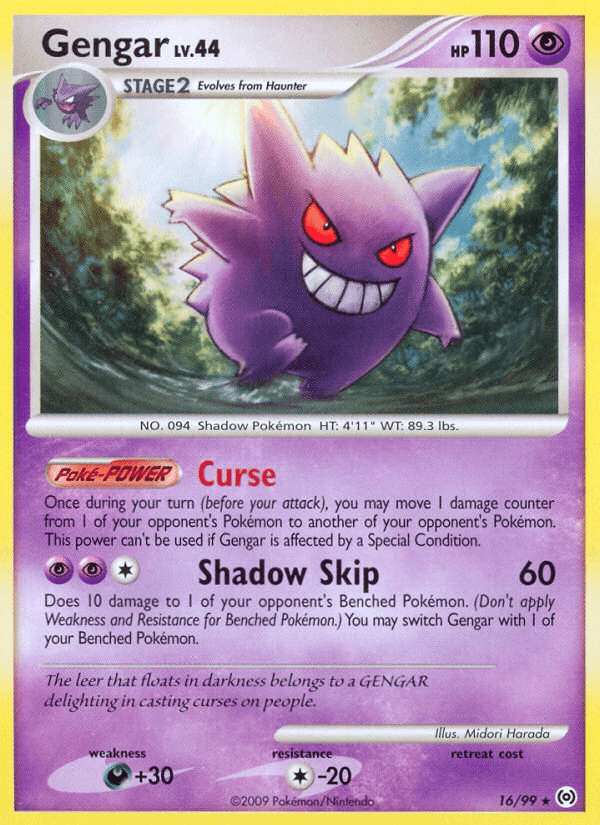 Carta Pokémon Gengar 16 de Arceus