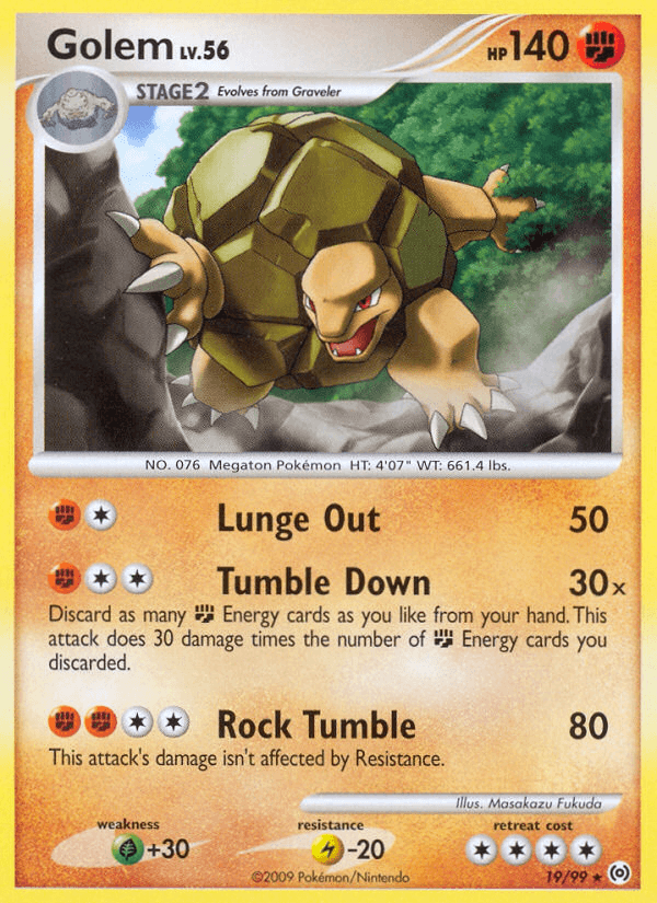 Carta Pokémon Golem