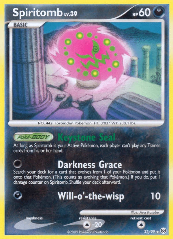 Carta Pokémon Spiritomb 32