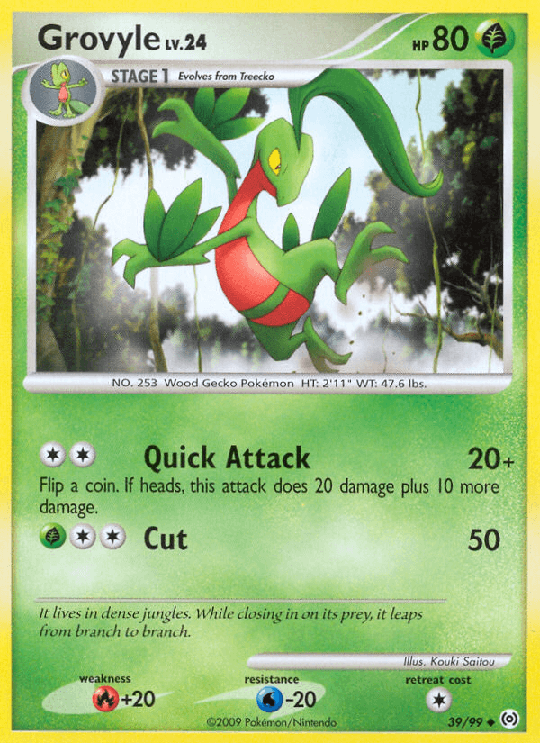 Carta Pokémon Grovyle 39