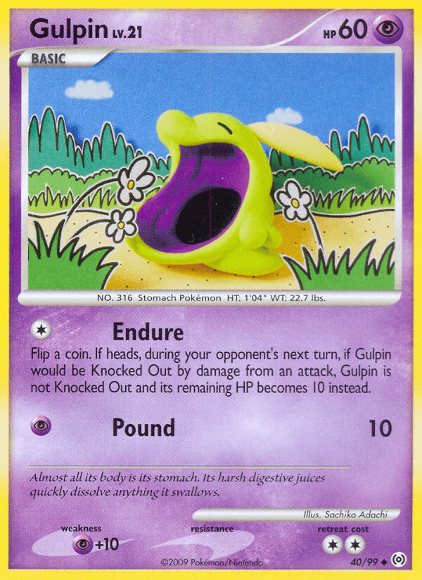 Carta Pokémon Gulpin 40