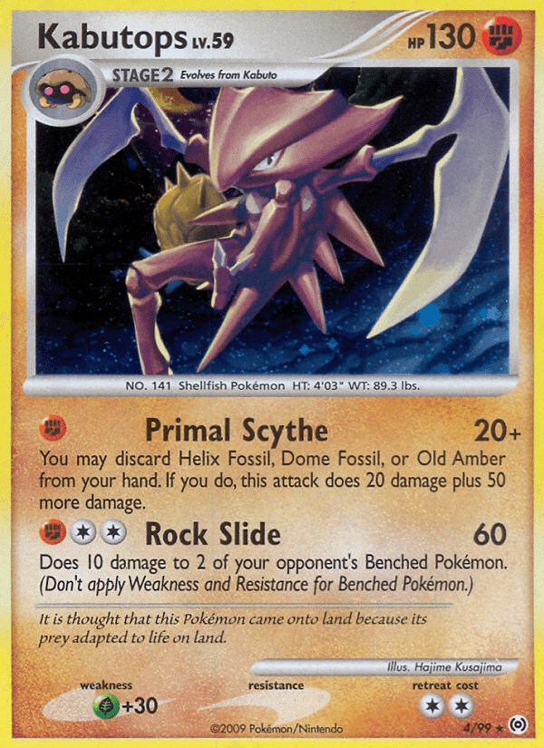 Carta Pokémon Kabutops 4