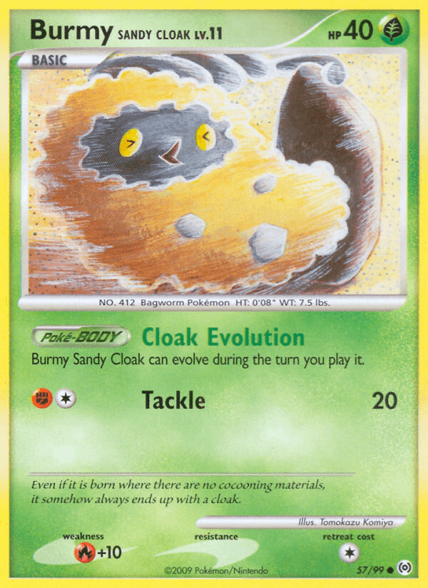 Carta Pokémon Burmy Sandy Cloak 57