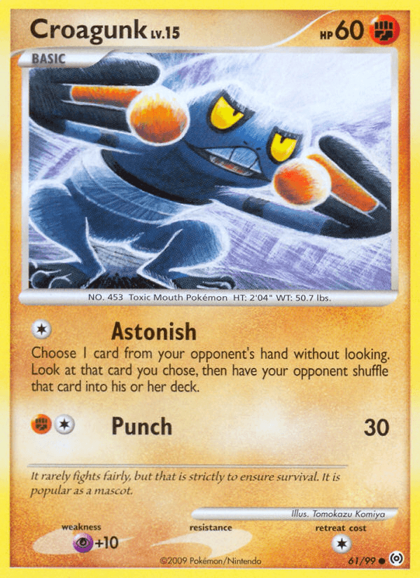 Carta Pokémon Croagunk 61