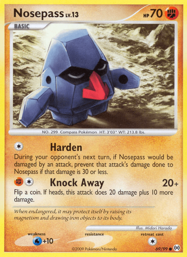 Carta Pokémon Nosepass 69