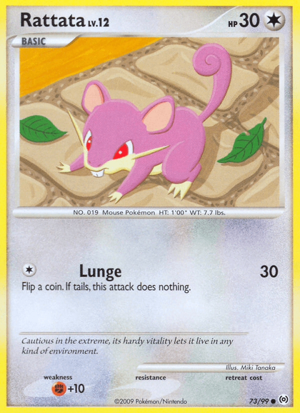 Carta Pokémon Rattata 73 de Arceus