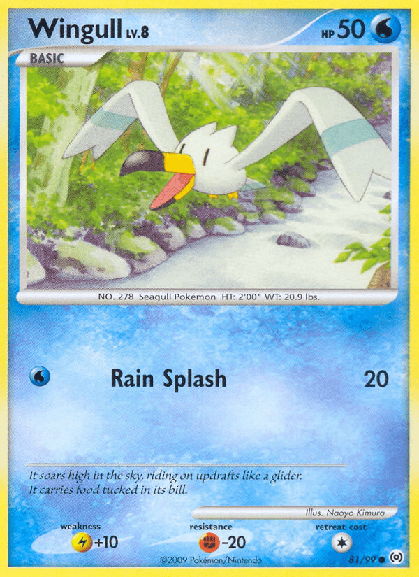 Carta Pokémon Wingull 81