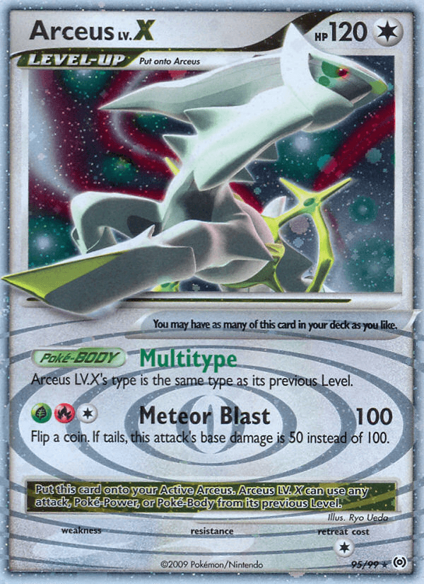 Carta Pokémon Arceus LV.X 95