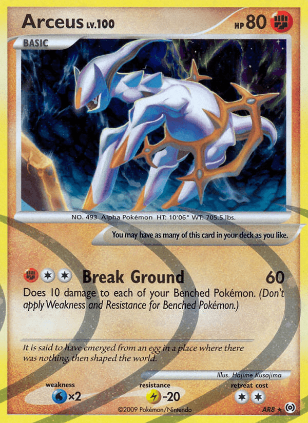 Carta Pokémon Arceus AR8 de Arceus