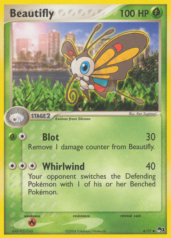 Carta Pokémon Beautifly 6
