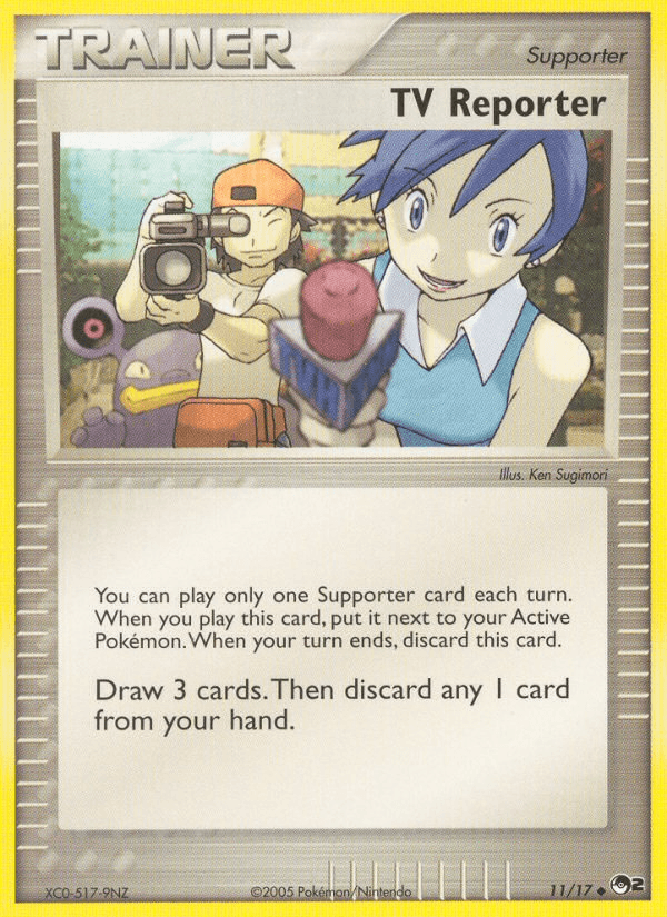 Carta Pokémon TV Reporter 11