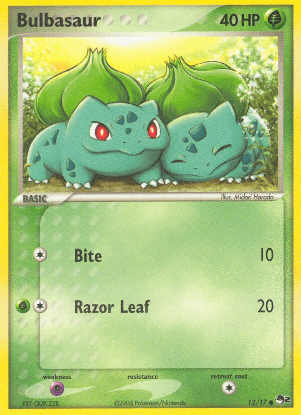 Carta Pokémon Bulbasaur 12